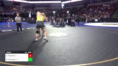 285 lbs Consi Of 32 #2 - Andrew Thomas, Rio Linda vs Alexander Carmona, Golden West