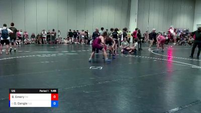 126 lbs Cons. Round 2 - Dylan Dangle, Florida vs Beau Emery, Florida