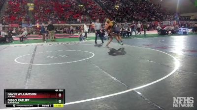 4A 195 lbs Quarterfinal - Gavin Williamson, Jerome vs Diego Ratliff, Bonneville