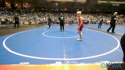 73 lbs Consi Of 16 #2 - Brady Gilles, Harrah Little League Wrestling vs Cole Gallier, Verdigris Youth Wrestling