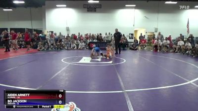 119 lbs Semis & 3rd Wb (16 Team) - Aiden Arnett, Illinois vs Bo Jackson, Indiana