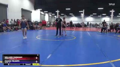 106 lbs Semis & 1st Wrestleback (8 Team) - Willard Farnham, North Carolina vs Mason Milsaps, Texas