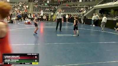 55 lbs Cons. Round 1 - Asher Fewson, The Best Wrestler vs Logan Mehlert, Big Game Wrestling Club