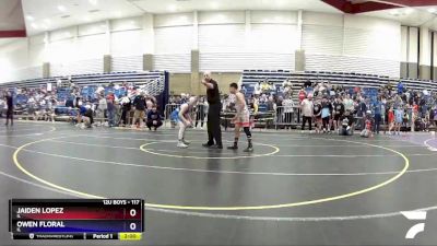 117 lbs Round 3 - Jaiden Lopez, IL vs Owen Floral, IL