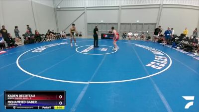 145 lbs Quarterfinals (8 Team) - Kaden DeCoteau, North Dakota Blue vs Mohammed Gaber, Louisiana