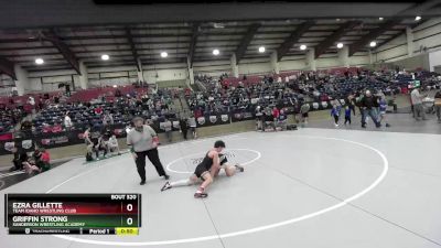 125 lbs Cons. Round 4 - Griffin Strong, Sanderson Wrestling Academy vs Ezra Gillette, Team Idaho Wrestling Club