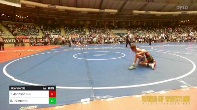 64 lbs Round Of 32 - Tate Johnson, Greater Heights Wrestling vs Braxton Irvine, Immortal Athletics WC