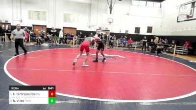 120 lbs Consi Of 8 #1 - Emmanuel Tertiropoulos, Greenwich vs Nicolas Vives, Trumbull