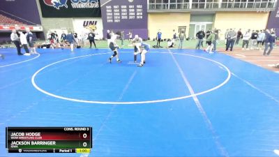 150 lbs Cons. Round 3 - Jacob Hodge, WOW Wrestling Club vs Jackson Barringer, Iowa