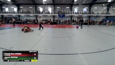 Silver 157 lbs Quarterfinal - Isaiah Fenton, Iowa vs Ethan Ballweber, Augsburg