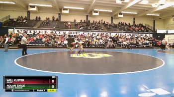 165 lbs Quarterfinal - Will Kuster, Drury vs Nolan Saale, Central Missouri