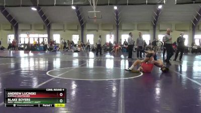 141 lbs Cons. Round 4 - Blake Boyers, West Virginia University Unatt vs Andrew Lucinski, Buffalo-unattached