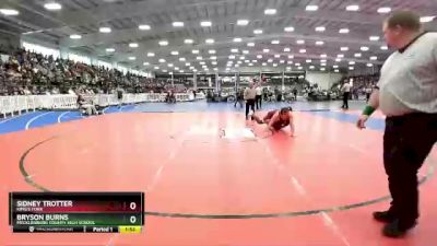 215 lbs Champ. Round 1 - Bryson Burns, Mecklenburg County High School vs Sidney Trotter, King`s Fork