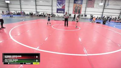 56 lbs Rd# 5- 3:45pm Friday Final Pool - Peyton Hugh, Crass Trained vs Korbin Kiessling, Maryland GOLD