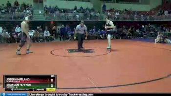 285 lbs Round 1 (3 Team) - Joseph Matland, Bennington vs Brayden Heffner, Norfolk