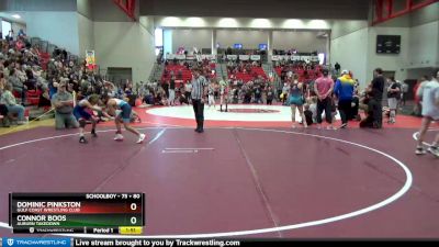 75 + 80 Round 4 - Connor Boos, Auburn Takedown vs Dominic Pinkston, Gulf Coast Wrestling Club