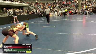 95 lbs Cons. Round 4 - Ryan Rose, DC Elite vs Austen Fry, Ubasa Wrestling Academy