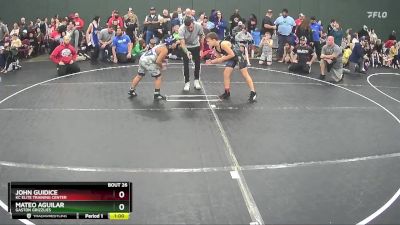 95 lbs Quarterfinal - Mateo Aguilar, Gaston Grizzlies vs John Guidice, KC Elite Training Center