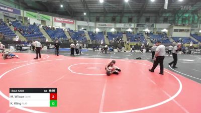 90 lbs Consi Of 16 #2 - Malakai Wilcox, Carson Middle School vs Kash Kling, Platte Valley Middle School