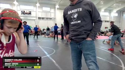 72 lbs Round 7 (10 Team) - Barrett Collins, Bandits vs Brody Gross, Ohio Gold 24K