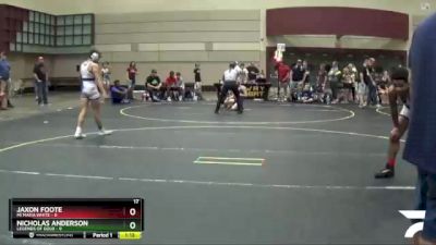 130 lbs Quarterfinals (8 Team) - Nicholas Anderson, Legends Of Gold vs Jaxon Foote, Mi Mafia White