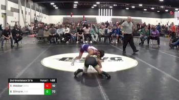 65 lbs 2nd Wrestleback (8 Team) - Brynlee Gilmore, Junior Terps Xtreme (MY) vs Xander Webber, Beast Mode