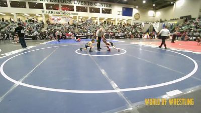 52 lbs Consi Of 16 #2 - Landon Walker, The Glasgow Wrestling Academy vs Messiah Jimenez, Shafter Youth Wrestling