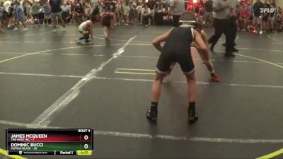 82 lbs Round 2 (6 Team) - Dominic Bucci, M2TCNJ Black vs James McQueen, The Hunt WC