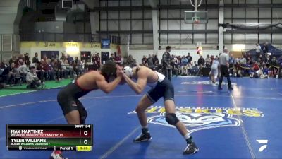 141 lbs Quarterfinal - Max Martinez, Wesleyan University (Connecticut) vs Tyler Williams, Roger Williams University