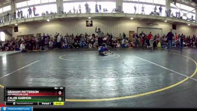 45 lbs Champ. Round 1 - Graham Patterson, Leo Wrestling Club vs Caleb Harmon, Indiana