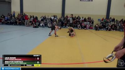 90 lbs Round 1 - Jack Bowe, Crass Trained Wrestling vs Brexton Bartsch, NRHEG Panther Youth Wrestling