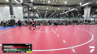 215 lbs Round 1 - Drake Garrison, Shenandoah Valley Wrestling Cl vs John Drury, NOVA Wrestling Club