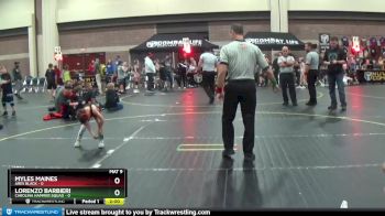 47 lbs Semis (4 Team) - Myles Maines, Ares Black vs Lorenzo Barbieri, Carolina Hammer Squad