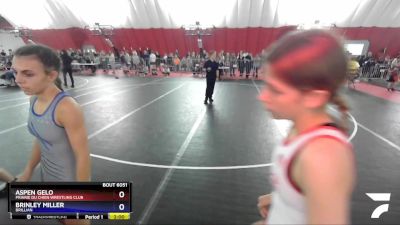 105 lbs Round 2 - Aspen Gelo, Prairie Du Chien Wrestling Club vs Brinley Miller, Brillian