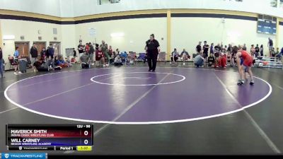 98 lbs 1st Place Match - Maverick Smith, Indian Creek Wrestling Club vs Will Carney, Region Wrestling Academy