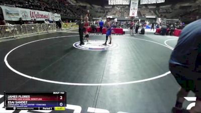 220 lbs Quarterfinal - James Flores, Western High School Wrestling vs Esai Sandez, Community Youth Center - Concord Campus Wrestling