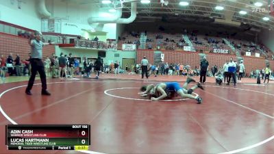 132 lbs 7th Place Match - Lucas Hartmann, Memorial Tiger Wrestling Club vs Adin Cash, Warrior Wrestling Club