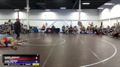 125 lbs 4th Wrestleback (16 Team) - Kaden Hensley, West Virginia vs Kash DePron, Oklahoma Red