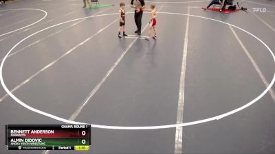 Champ. Round 1 - Bennett Anderson, Minnesota vs Almin Didovic, Anoka Youth Wrestling