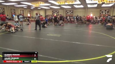 91 lbs Round 4 (6 Team) - Xavier Seabury, Revival Blue vs Gunner Perkins, Bad Bass