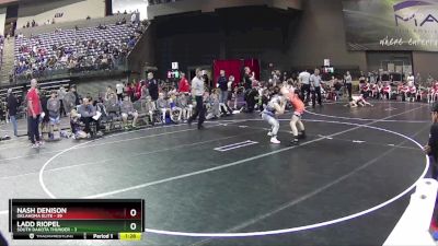 90 lbs Round 1 (6 Team) - Nash Denison, Oklahoma Elite vs Ladd Riopel, South Dakota Thunder