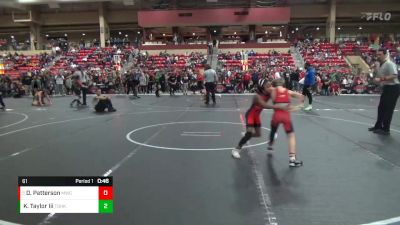 61 lbs Champ. Round 2 - Dakin Patterson, Maize Wrestling Club vs Kenny Taylor Iii, Team Of Hard Knox