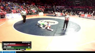 1A 113 lbs Quarterfinal - Nelson Benesh, Oregon vs Ian Akers, Peoria (Notre Dame)