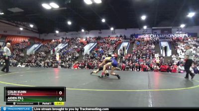 113 lbs Semifinals (8 Team) - Aiden Fill, Bronson HS vs Colin Kuhn, St Louis HS