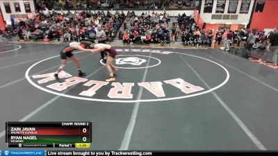 138 lbs Champ. Round 2 - Ryan Nagel, McHENRY vs Zain Javan, Wilmette (LOYOLA)