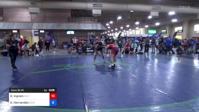 65 kg Cons 32 #1 - Damon Ingram, South Central Punisher Wrestling vs Aldo Hernandez, Boone RTC