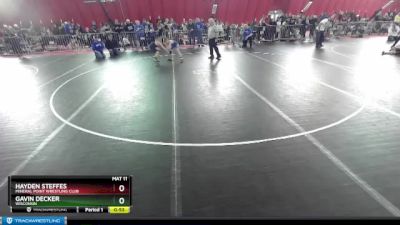 77 lbs Cons. Round 2 - Hayden Steffes, Mineral Point Wrestling Club vs Gavin Decker, Wisconsin