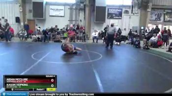 88 lbs Round 4 (8 Team) - Aidan McClure, Warhawks Black vs Kason Hopkins, 84 Athletes