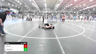 120 lbs Consi Of 64 #2 - Jack Oliver, FL vs Kai Pineda, NC