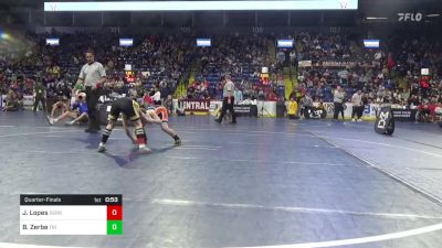 74 lbs Quarterfinal - Jack Lopes, Derry vs Brylan Zerbe, Tri Valley